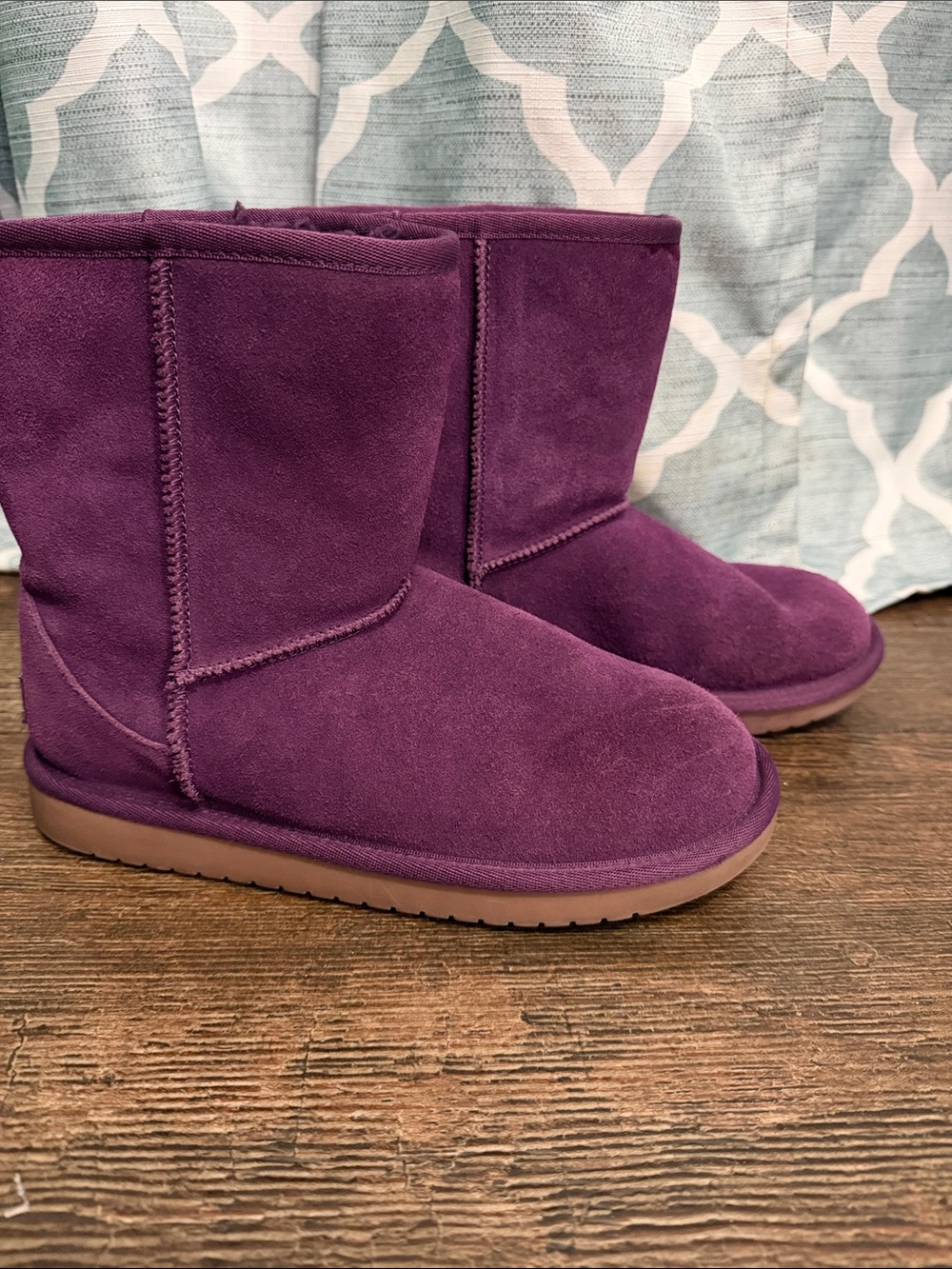 Koolaburra By UGG Purple Suede Short Winter Boots